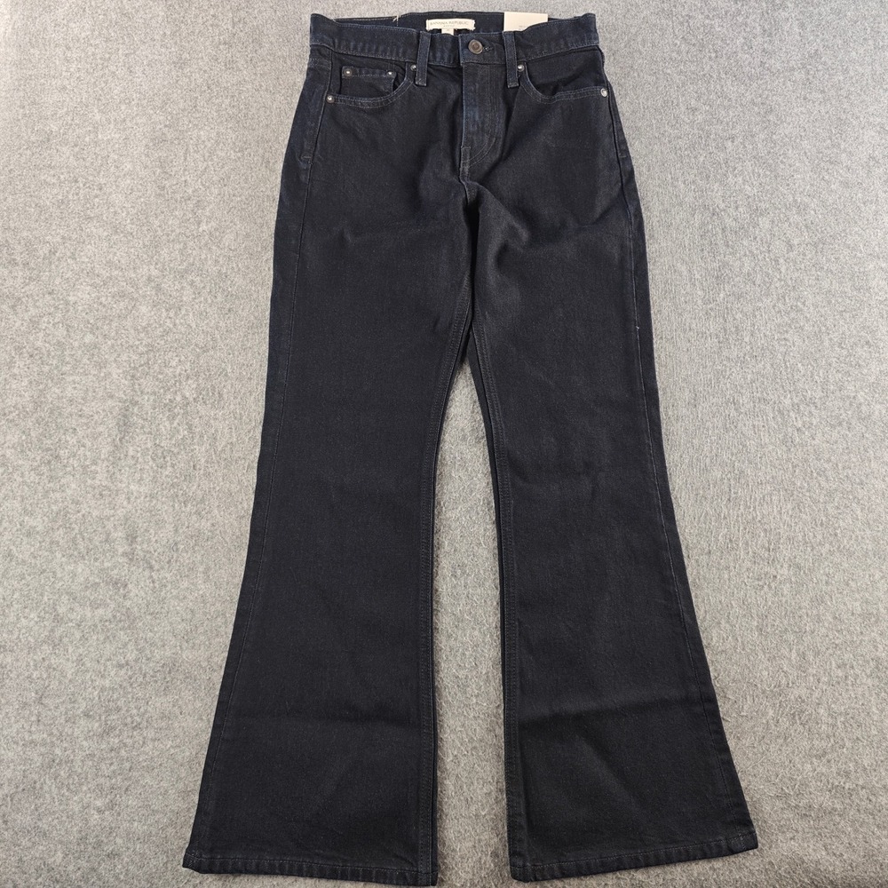 Banana Republic High Rise Bootcut Jeans Womens 25 Petite Dark Wash Denim NWT
